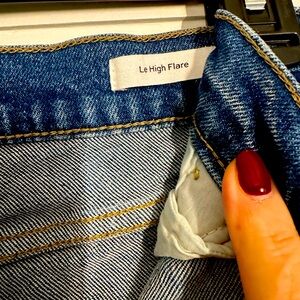 Frame flare jeans size 32, custom shortened to 32 inch inseam, worn once.